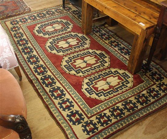 Red & blue Oriental rug